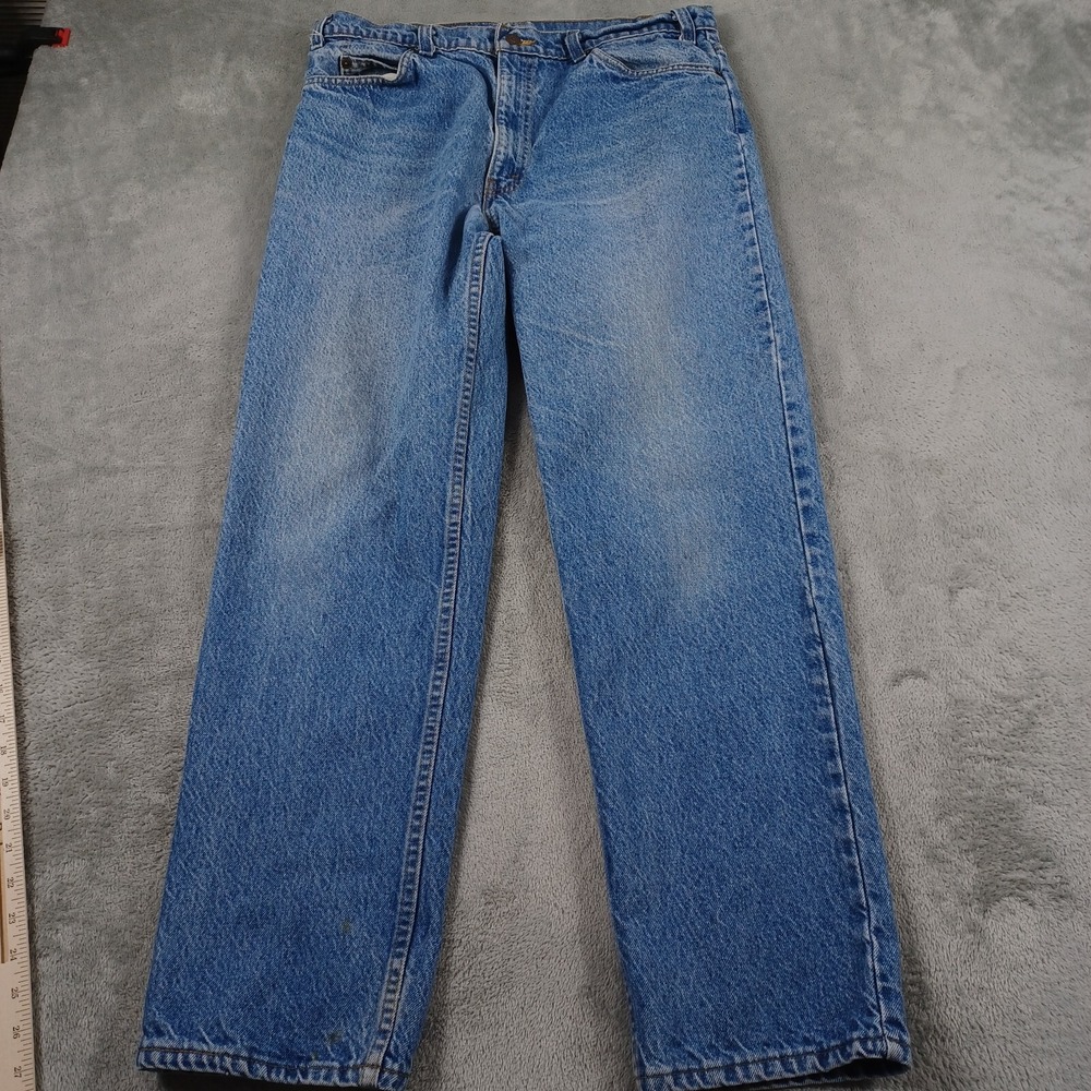 Vintage Levis 540 Jeans‎ Mens 34x31 Blue Brown Tab Light Wash Disstressed